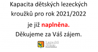 Dětské lezecké kroužky 2021/2022